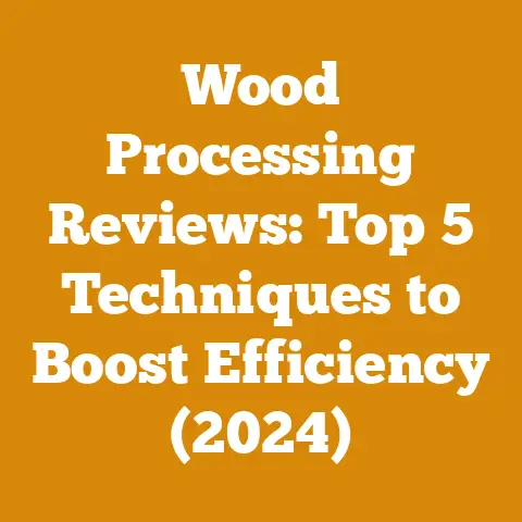 Wood Processing Reviews: Top 5 Techniques to Boost Efficiency (2024)