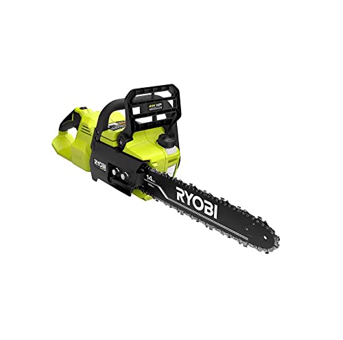 RYOBI 40-Volt HP Brushless 14 in. Electric Cordless Chainsaw (Tool Only) RY405010 (Bulk Packaged),...