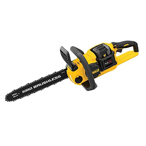 DeWalt 60-Volt MAX Lithium-Ion Cordless FLEXVOLT Brushless 16 Inch Chainsaw with 2.0Ah Battery and Charger Included