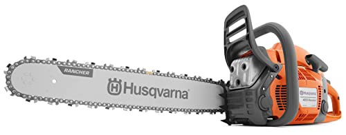Husqvarna 455 Rancher Gas Chainsaw, 55-cc 3.5-HP, 2-Cycle X-Torq Engine, 20 Inch Chainsaw with...