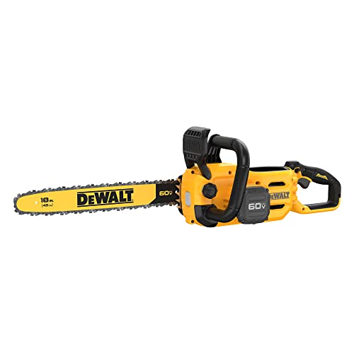 DEWALT 60V MAX Cordless Chainsaw, 18 in., Tool Only (DCCS672B)