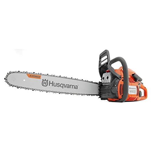 Husqvarna 450 Rancher 20 Inch Gas Chainsaw, 50.2-cc 3.2-HP, 2-Cycle X-Torq Engine, For Tree Pruning,...
