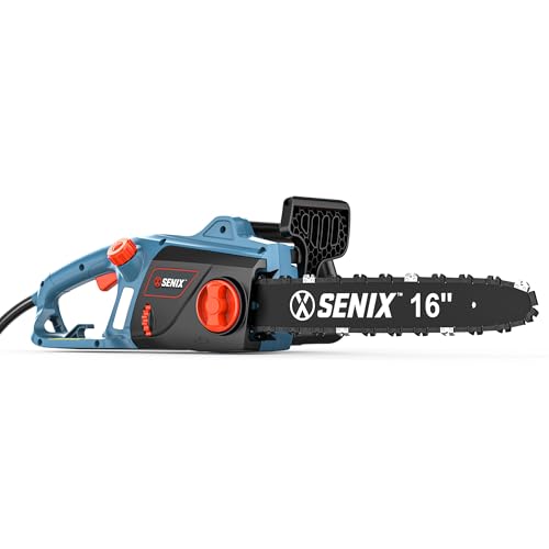 SENIX 12 AMP Electric Chainsaw, Limbs, and Firewood, Side Auxiliary Handle