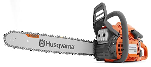 Husqvarna 445 Gas Chainsaw, 50-cc 2.8-HP, 2-Cycle X-Torq Engine, 18 Inch Chainsaw with Automatic...