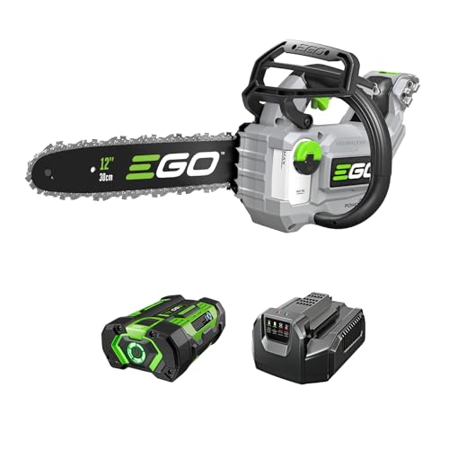 EGO POWER+ Chain Saw, 12' Battery Powered Chainsaw, Electric Cordless, Includes 56V 2.5Ah Battery...