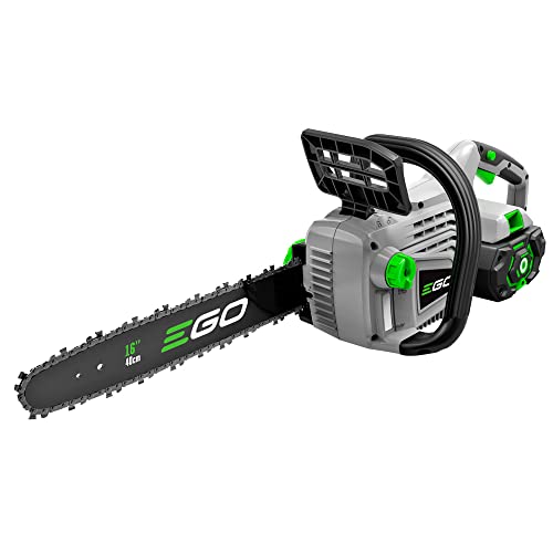 EGO POWER+ Chain Saw, 16” Battery Powered Chainsaw, Electric Cordless, Battery and Charger Not...