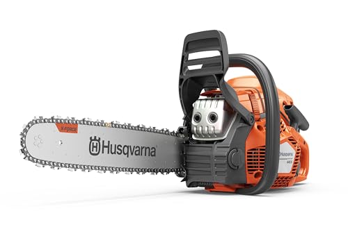Husqvarna 445S Gas Chainsaw, 50-cc 3-HP, 2-Cycle X-Torq Engine, 18 Inch Chainsaw with Automatic...