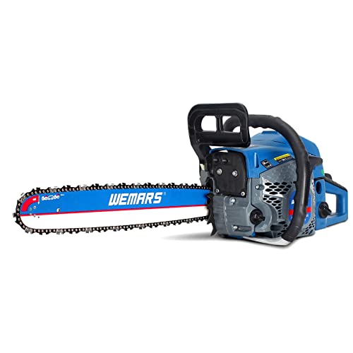 52cc Gas Chainsaws 18 Inch Bar Power Chain Saws, Gas Powered Chainsaw 2 Stroke Handed Petrol...