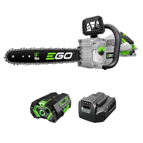 EGO POWER+ Chain Saw, 16&rdquo; Battery Powered Chainsaw, Electric Cordless, Includes 56V 4.0Ah Battery...