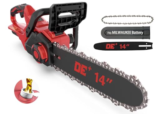 14 Inch Brushless Electric Chainsaw Cordless for Milwaukee M18 18V Battery, Power Chain Saws with...