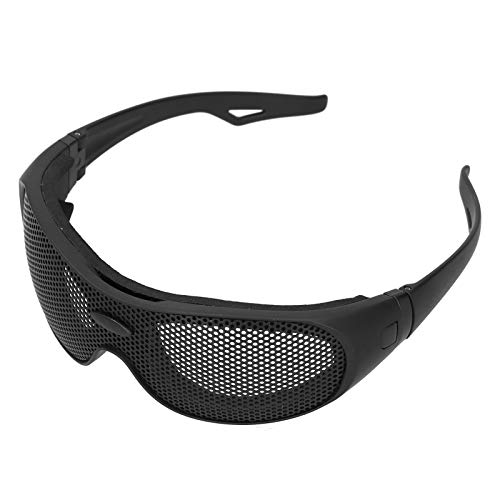 Safety Goggles, Breathable Impact Resistant Iron Mesh Pattern Uv400, Against Wind and Sand, for...