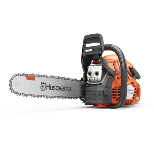 Husqvarna 450S Rancher Gas Chainsaw, 50.2-cc 3.2-HP, 2-Cycle X-Torq Engine, 20 Inch Chainsaw with...