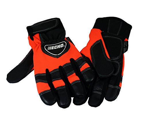 Echo 99988801601 Chainsaw Kevlar Reinforced Protective Gloves - Large