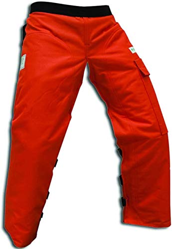 Cold Creek Loggers Chainsaw Apron Safety Chaps with Pocket (37', Orange)
