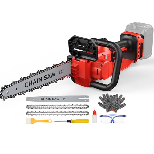 Mini Chainsaw for Milwaukee M18 Battery,12 Inch Electric Chainsaw with Auto Oiler & Security Lock,...