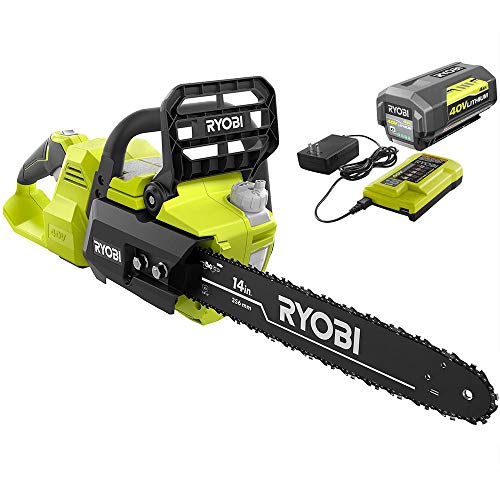 Ryobi 40V Brushless 14' Chainsaw w/Battery and Charger Included