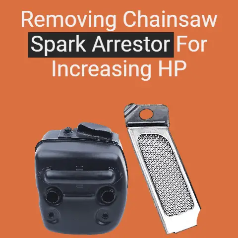 Removing Chainsaw Spark Arrestor For Increasing HP(Upto 40%)