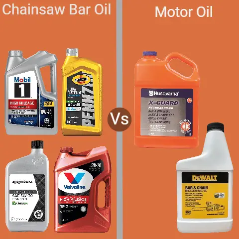 Motor Oil vs. Chainsaw Bar Oil
