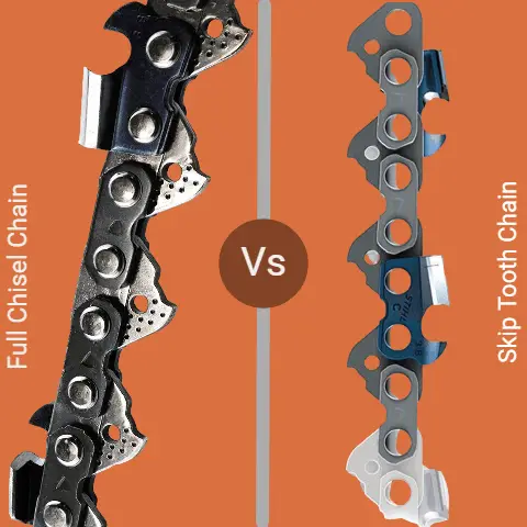 Full chisel chain vs skip tooth