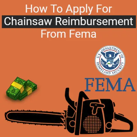 How to apply for chainsaw reimbursement from fema