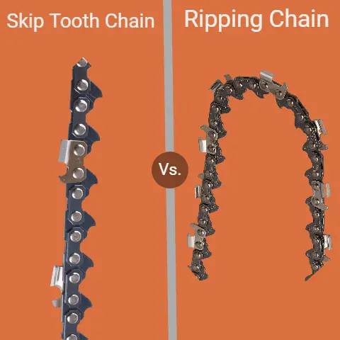 Skip tooth vs ripping chain
