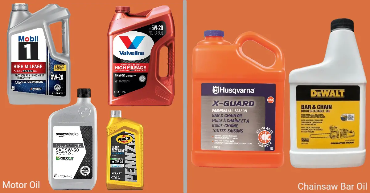 Motor Oil Vs Chainsaw Bar Oil [11 MAJOR Differences]