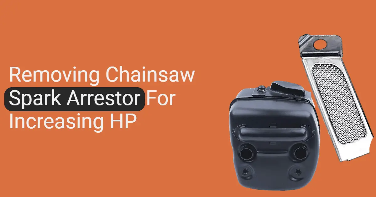 Removing Chainsaw Spark Arrestor For Increasing HP(Upto 40)
