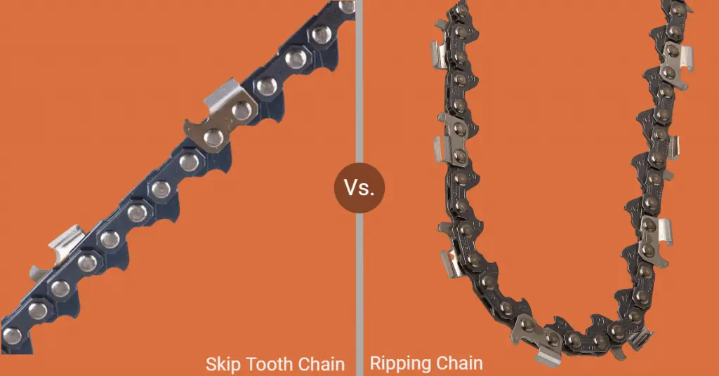 Skip tooth vs ripping chain