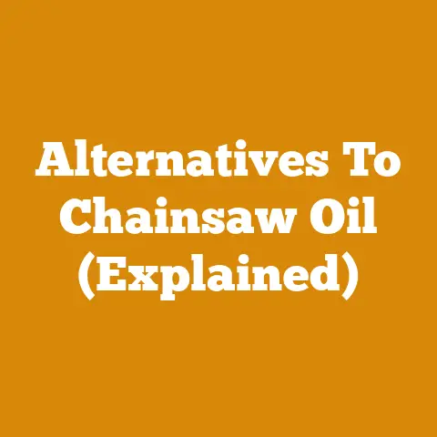 Alternatives To Chainsaw Oil (Explained)