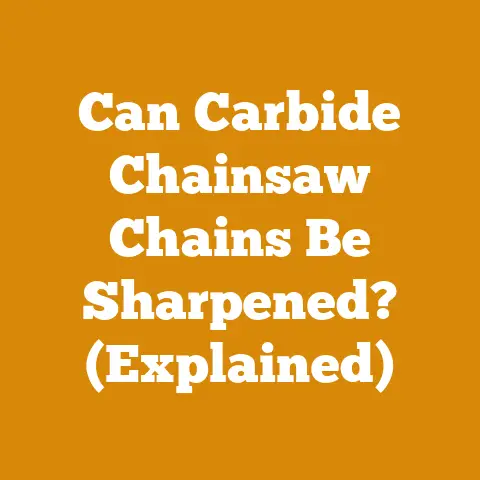 Can Carbide Chainsaw Chains Be Sharpened? (Explained)