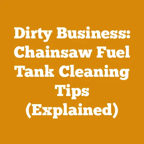 Dirty Business: Chainsaw Fuel Tank Cleaning Tips (Explained)