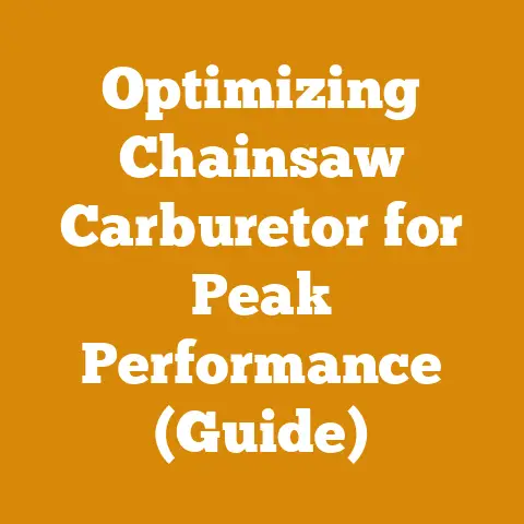 Optimizing Chainsaw Carburetor for Peak Performance (Guide)