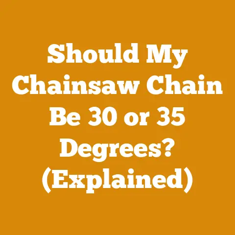 Should My Chainsaw Chain Be 30 or 35 Degrees? (Explained)