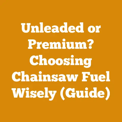 Unleaded or Premium? Choosing Chainsaw Fuel Wisely (Guide)