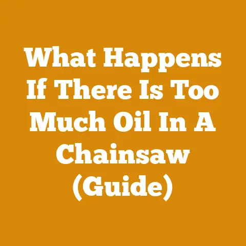 What Happens If There Is Too Much Oil In A Chainsaw (Guide)