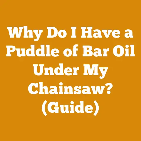 Why Do I Have a Puddle of Bar Oil Under My Chainsaw? (Guide)