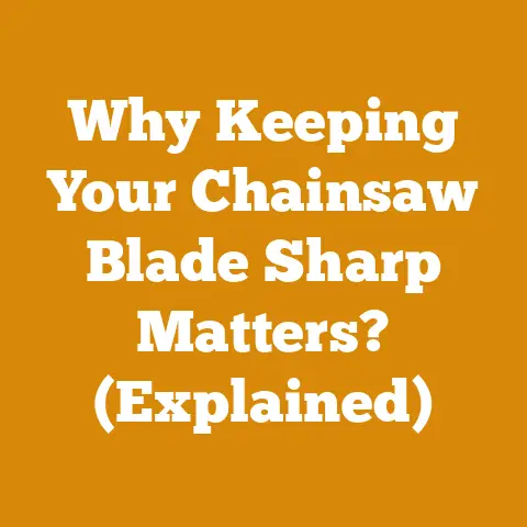 Why Keeping Your Chainsaw Blade Sharp Matters? (Explained)