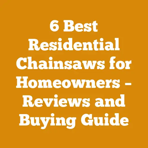 Best Residential Chainsaws for Homeowners 2024 (Top 4 Picks)