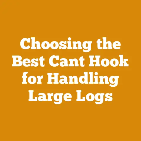 Choosing the Best Cant Hook for Handling Large Logs