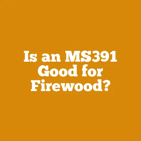 Is an MS391 Good for Firewood?