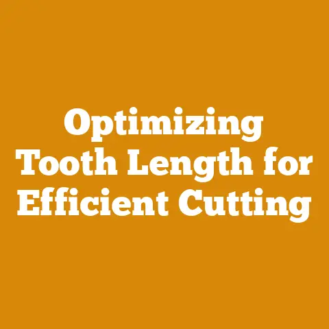 Optimizing Chainsaw Chain Tooth Length for Efficient Cutting