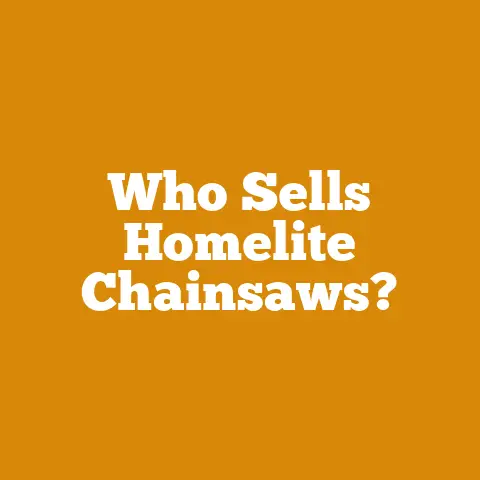 Who Sells Homelite Chainsaws?