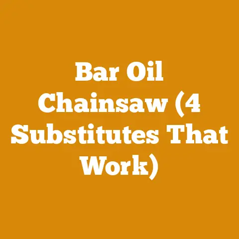 Bar Oil Chainsaw (4 Substitutes That Work)