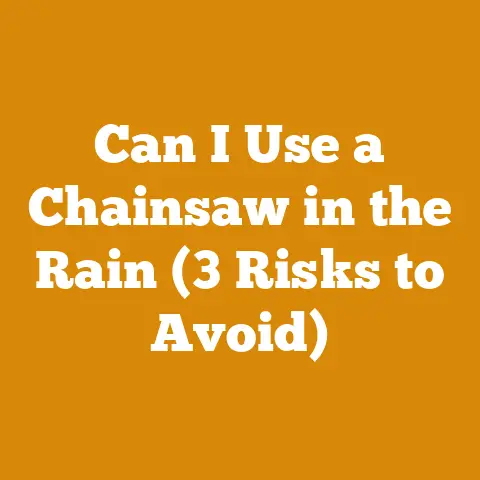 Can I Use a Chainsaw in the Rain (3 Risks to Avoid)