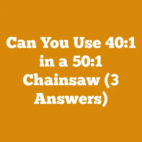 Can You Use 40:1 in a 50:1 Chainsaw (3 Answers)