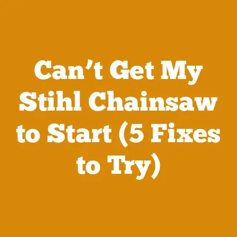 Can’t Get My Stihl Chainsaw to Start (5 Fixes to Try)