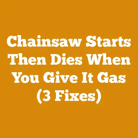 Chainsaw Starts Then Dies When You Give It Gas (3 Fixes)