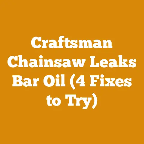 Craftsman Chainsaw Leaks Bar Oil (4 Fixes to Try)