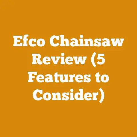 Efco Chainsaw Review (5 Features to Consider)