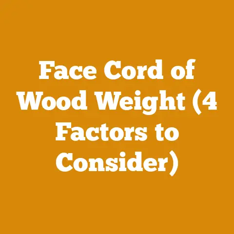 Face Cord of Wood Weight (4 Factors to Consider)